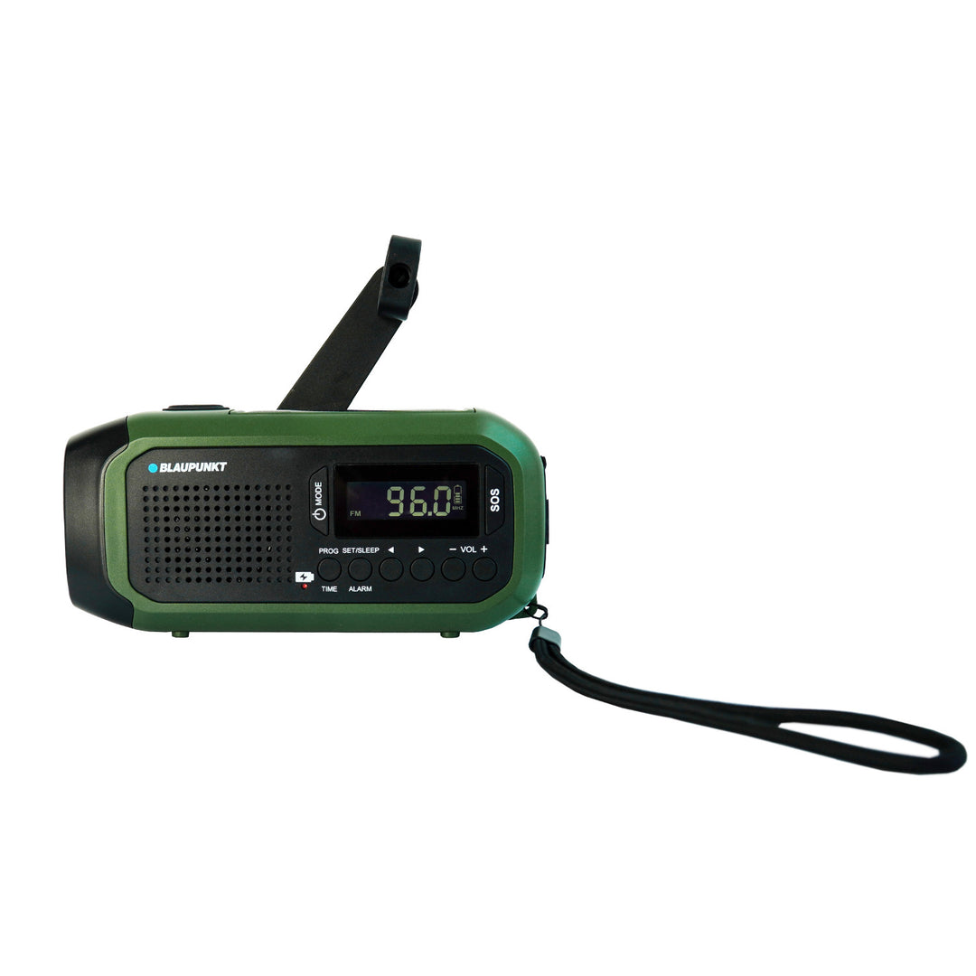 Blaupunkt hálózati/akkumulátoros rádió, LED-es zseblámpa, SOS jelzés, antenna, ER20