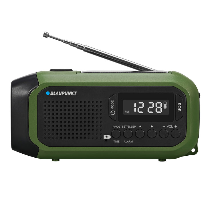Blaupunkt hálózati/akkumulátoros rádió, LED-es zseblámpa, SOS jelzés, antenna, ER20