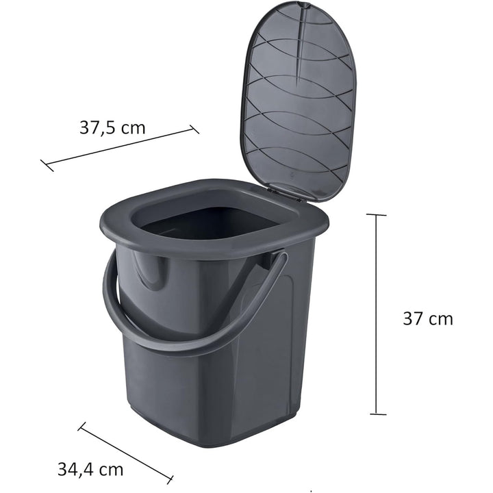 BranQ túra WC, 22L, újrahasznosított, antracit, 1306b