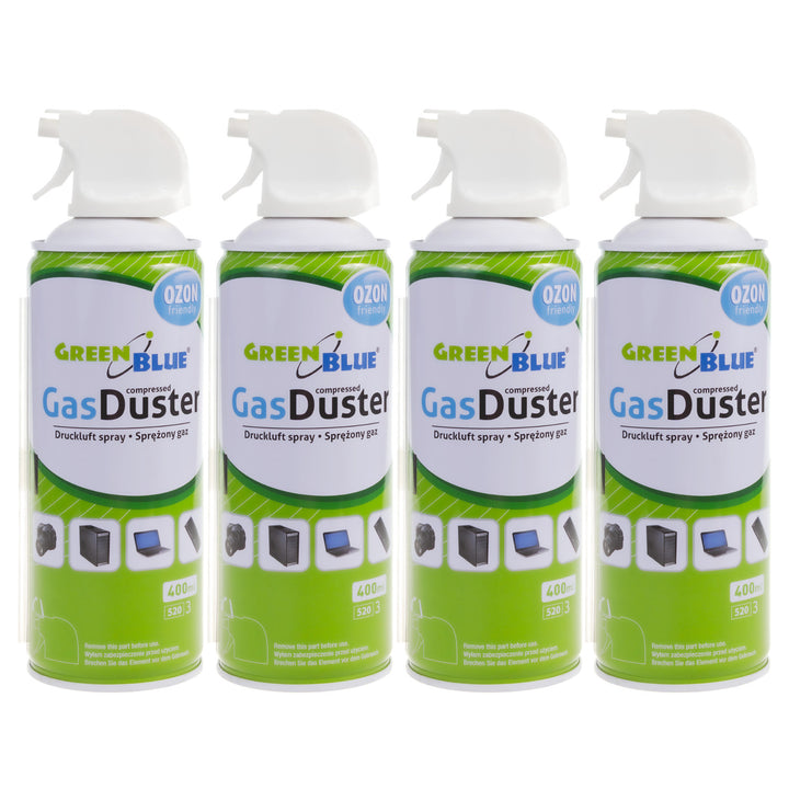 Sűrített levegő GreenBlue GB400 400ml pisztolyporlasztó - pisztoly spray, 4 db