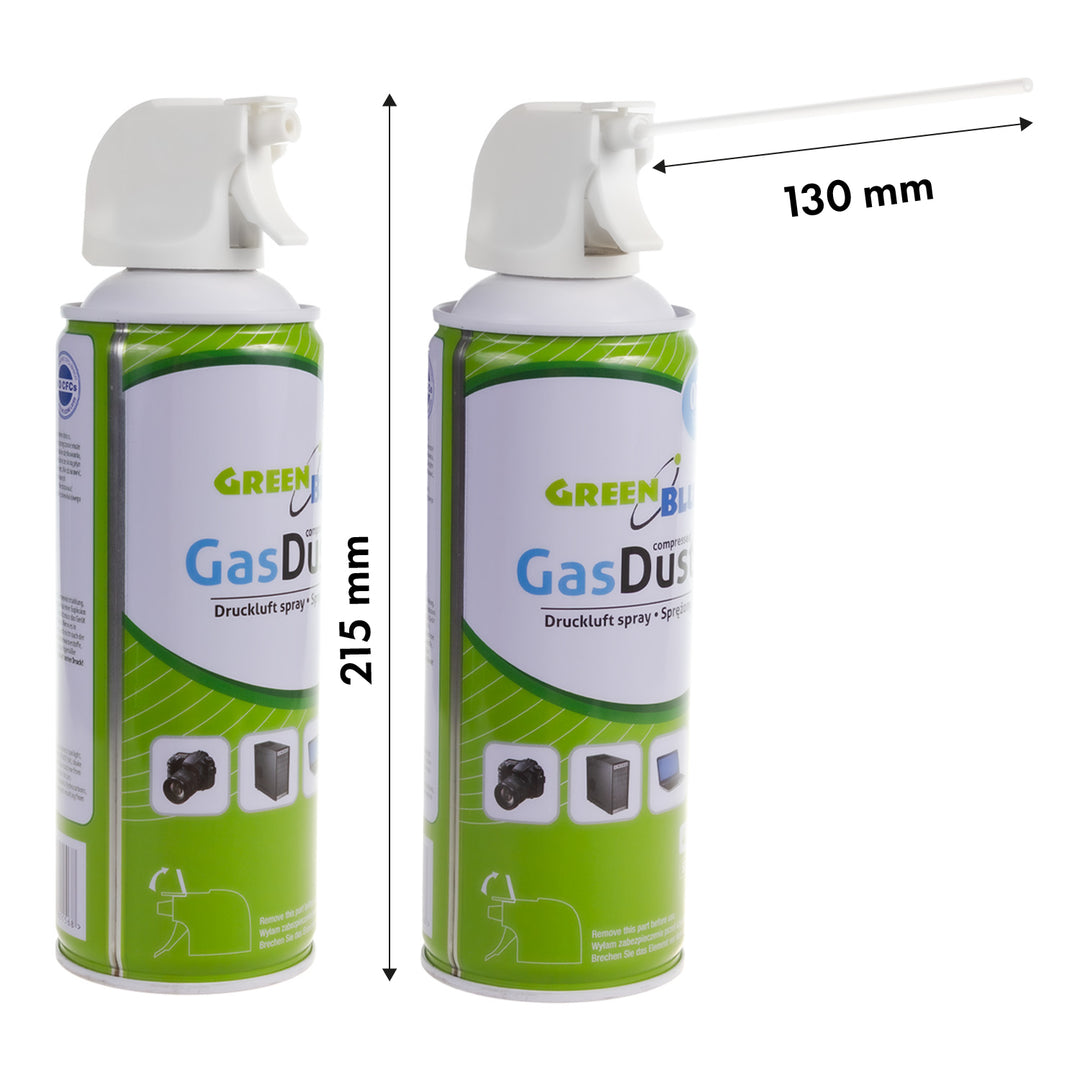 Sűrített levegő GreenBlue GB400 400ml pisztolyporlasztó - pisztoly spray, 9 db