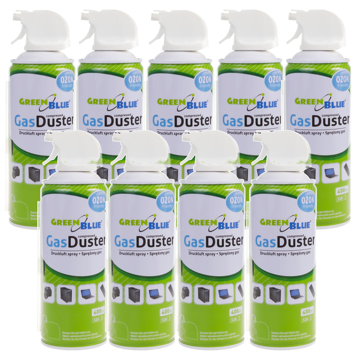 Sűrített levegő GreenBlue GB400 400ml pisztolyporlasztó - pisztoly spray, 9 db