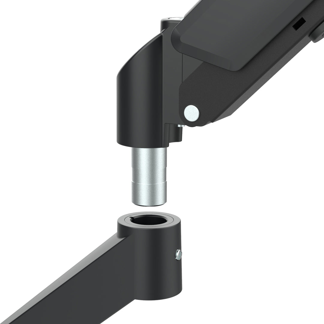 Tartó 2 Maclean monitorhoz, gázrugós, 17"-32", 2-10kg, fekete, MC-134