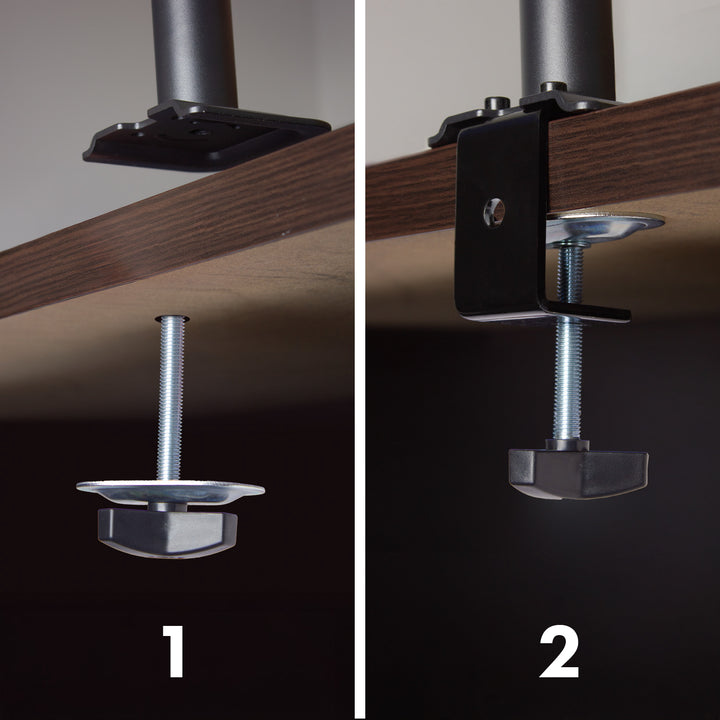 Tartó 3 Maclean monitorhoz, gázrugós, 17"-27", 2-8kg, fekete, MC-137