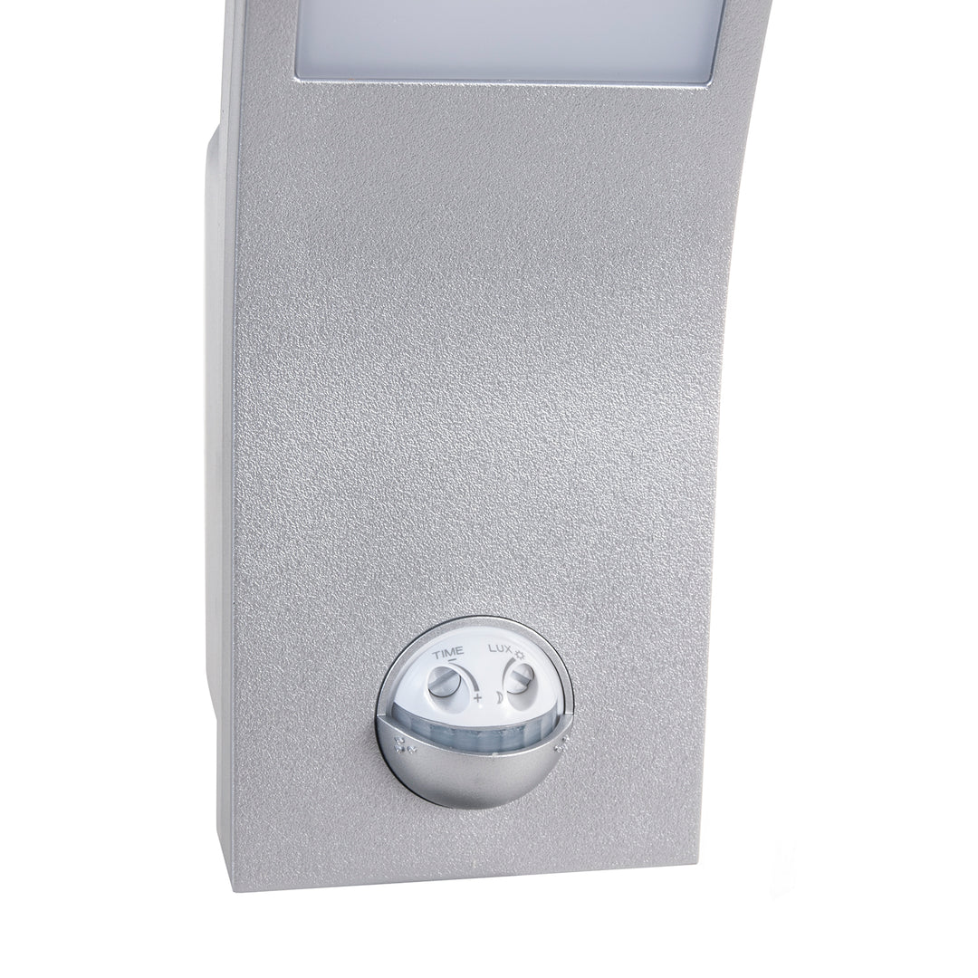 Maclean mozgásérzékelős LED lámpa, PIR mozgásérzékelő, ezüst, 10W, IP54, 750lm, semleges fehér (4000K) MCE244 S, 2 db, 2 db