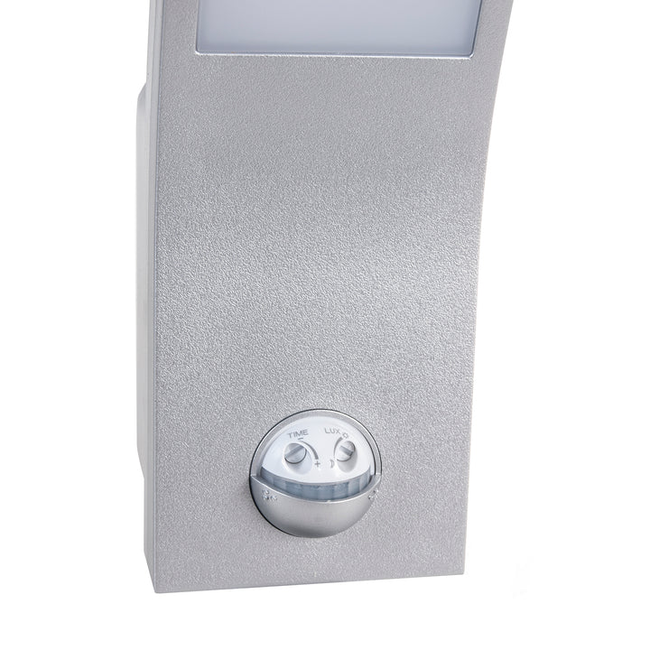 Maclean mozgásérzékelős LED lámpa, PIR mozgásérzékelő, ezüst, 10W, IP54, 750lm, semleges fehér (4000K) MCE244 S, 2 db, 2 db