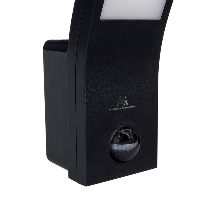 Maclean mozgásérzékelő LED lámpa, PIR érzékelő, fekete, 10W, IP54, 750lm, semleges fehér (4000K) MCE244 B, 2 db, 2 db