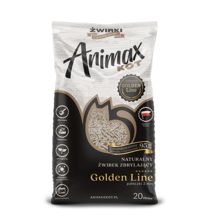 Alom, Animax Golden line 3mm, kis görgők, zsák 20L