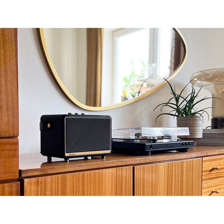 Tracer hordozható hangszóró, Bluetooth, FM rádió, 30W, fekete, M30