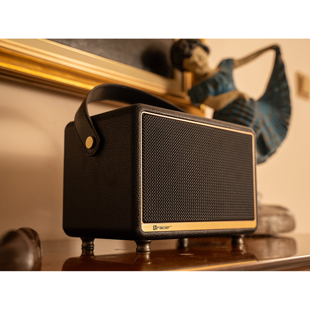 Tracer hordozható hangszóró, Bluetooth, FM rádió, 30W, fekete, M30
