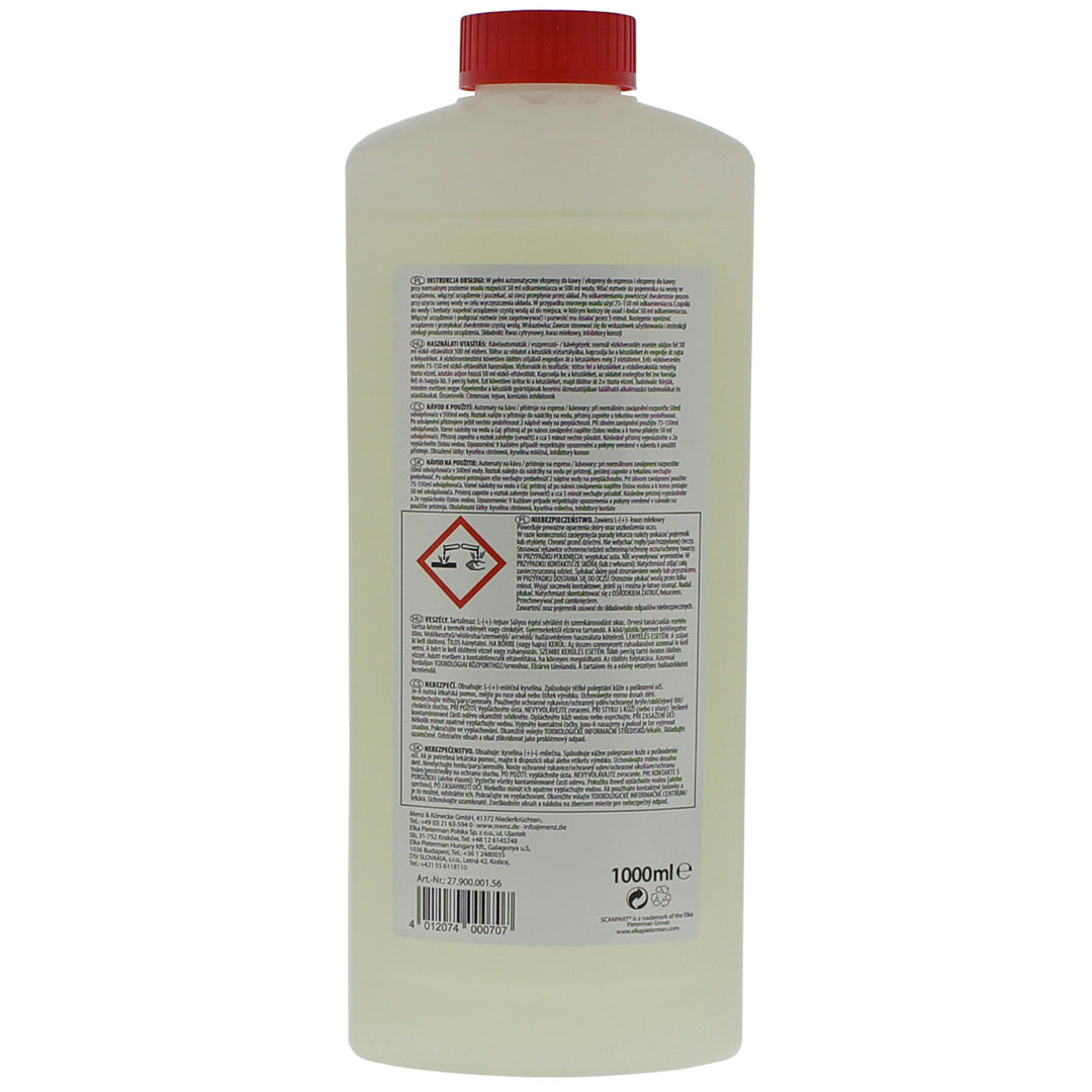Vízkőoldó 1 liter eszpresszógépekhez + 10 tabletta kávéfőzők tisztításához