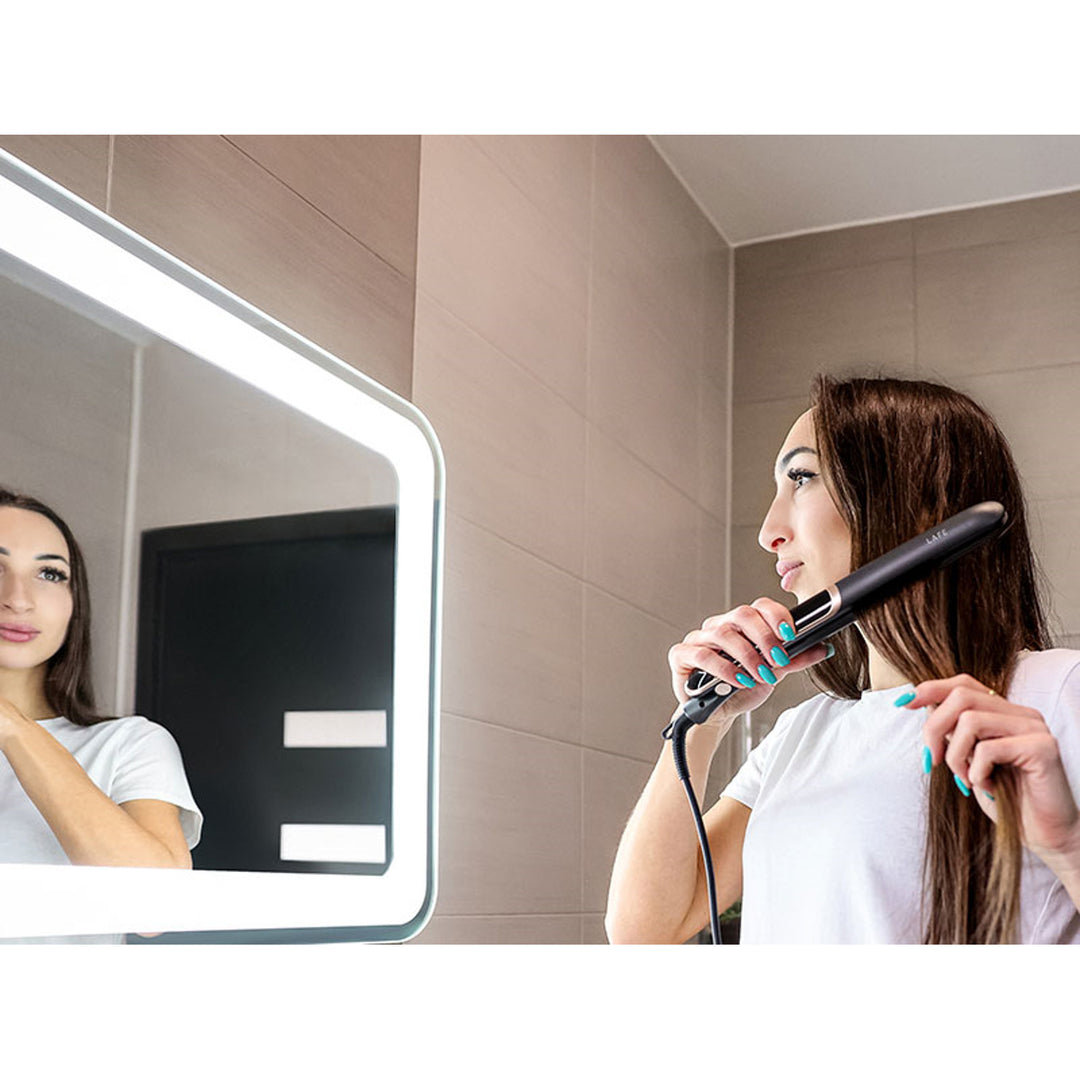 LAFE hőmérséklet-szabályozható egyenesítő, 35W, kerámia bevonat, Sleek & Shine egyenesítőgép