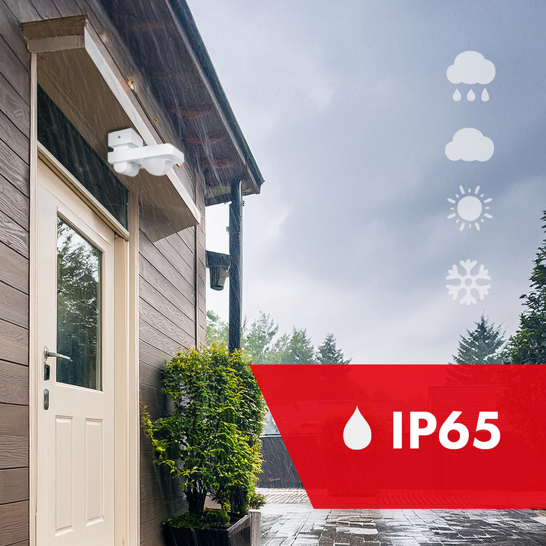 Maclean PIR mozgásérzékelő, infravörös, IP65, max 2000W, MCE243, 2 db