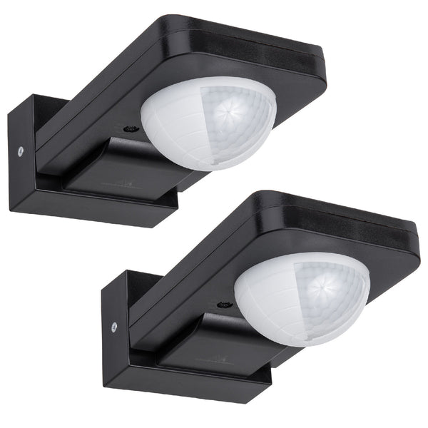 Maclean PIR mozgásérzékelő, infravörös, IP65, max 2000W, fekete, MCE243 B, 2 db