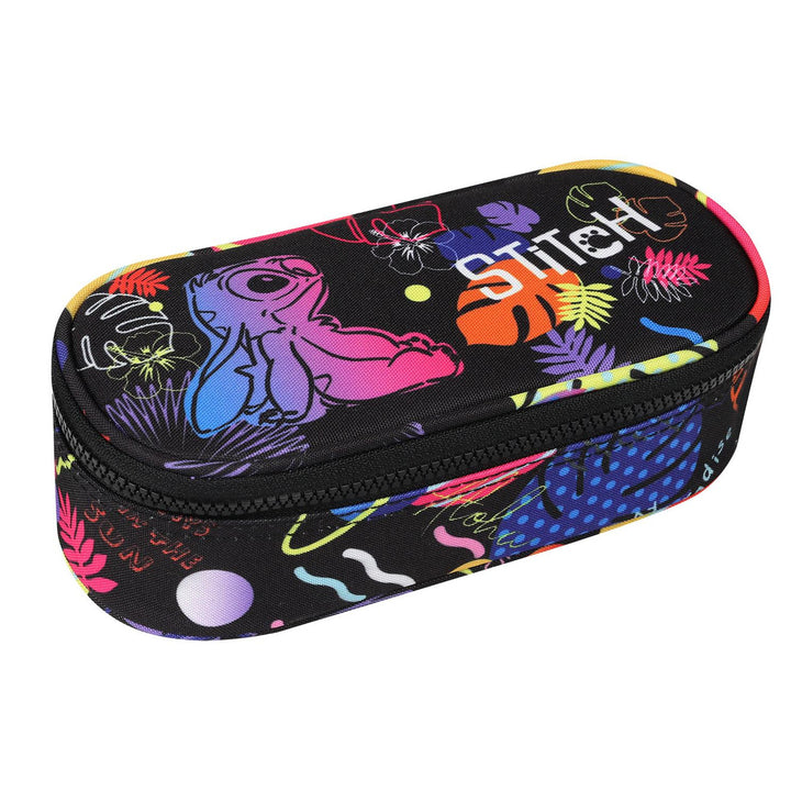 Coolpack Jerry DISNEY STITCH 19 L iskolai hátizsák fekete + CoolPack Campus Disney Stitch ovális iskolai tolltartó F062886