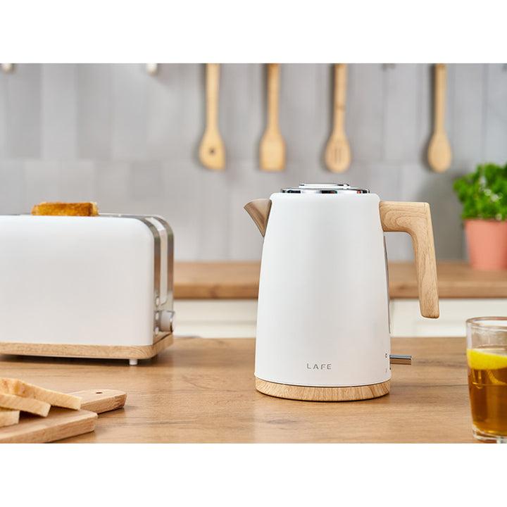 Lafe elektromos vízforraló, 2200W, 1.7l űrtartalom, fehér, Scandi