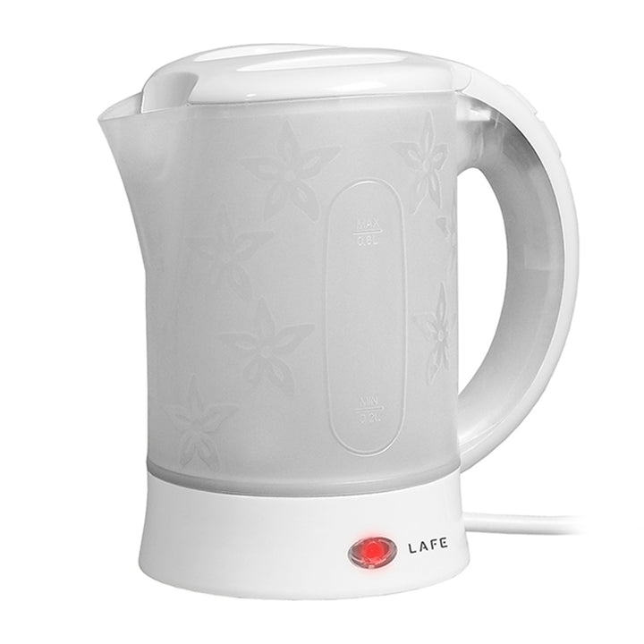 Lafe elektromos vízforraló, turista, 600W, kapacitás 0.6l, 2 csésze, 2 kanál, fehér, Scandi