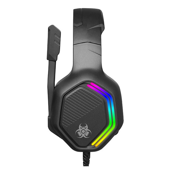 Tracer gaming fejhallgató, RGB háttérvilágítás, összehajtható mikrofon, Gamezone GZ X3