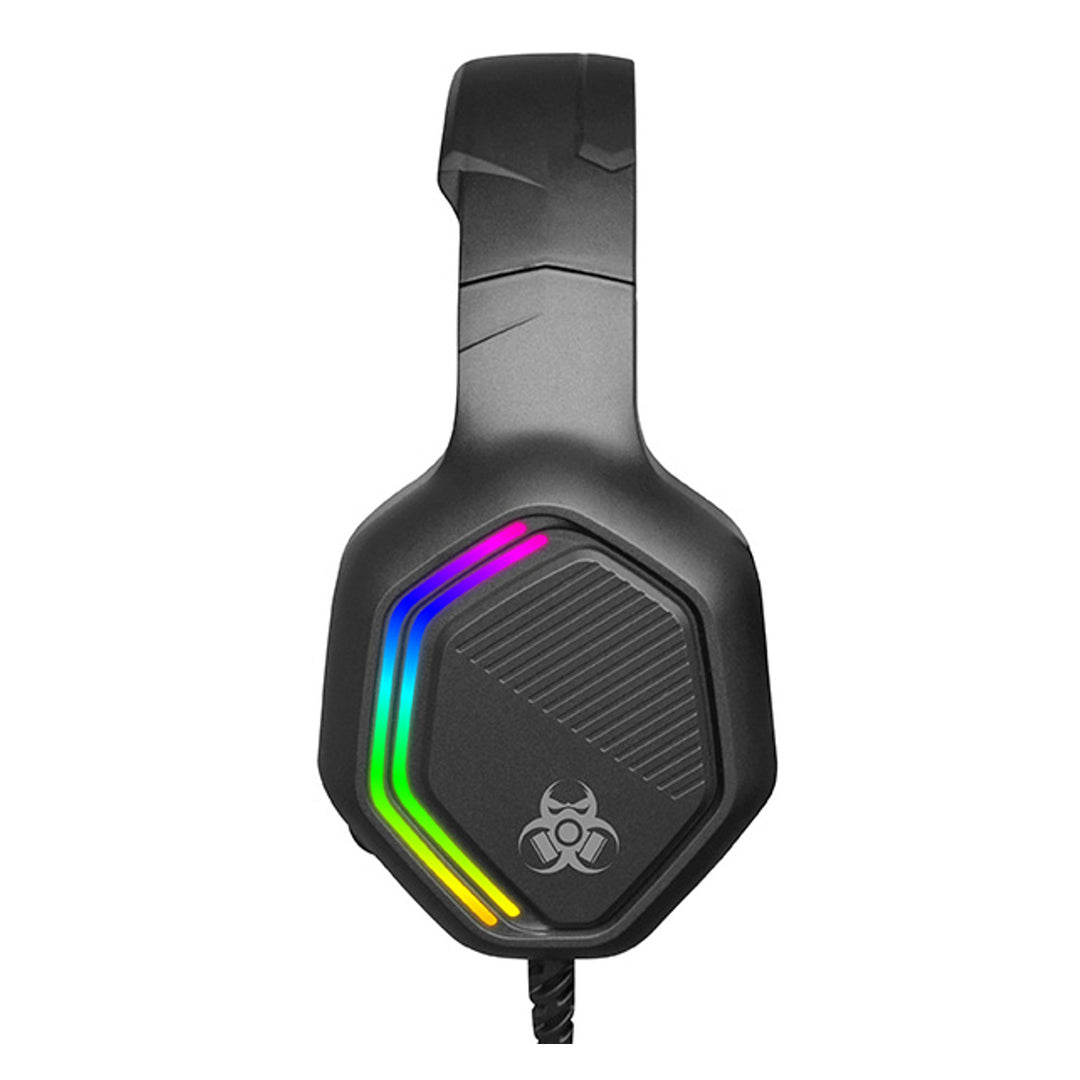 Tracer gaming fejhallgató, RGB háttérvilágítás, összehajtható mikrofon, Gamezone GZ X3