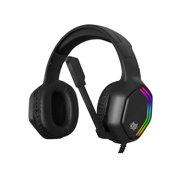 Tracer gaming fejhallgató, RGB háttérvilágítás, összehajtható mikrofon, Gamezone GZ X3