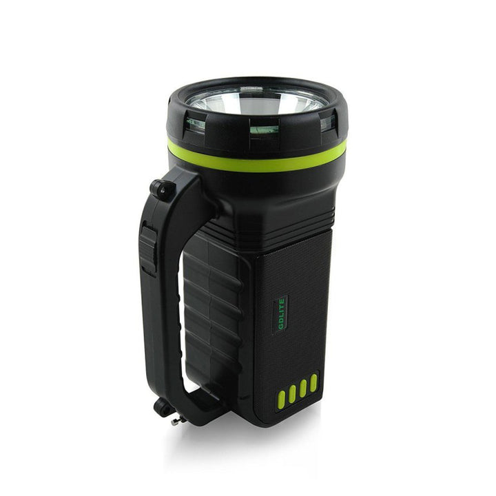 Verna multifunkciós napelemes zseblámpa, 6in1, powerbank, napelem, lámpa, LED lámpák, hangszóró+rádió, Tur000008