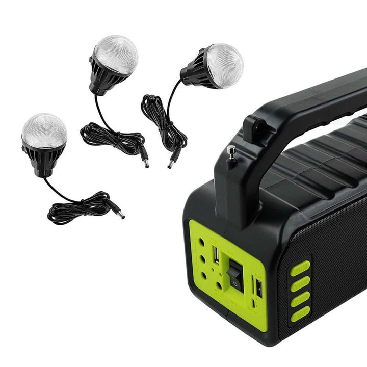 Verna multifunkciós napelemes zseblámpa, 6in1, powerbank, napelem, lámpa, LED lámpák, hangszóró+rádió, Tur000008