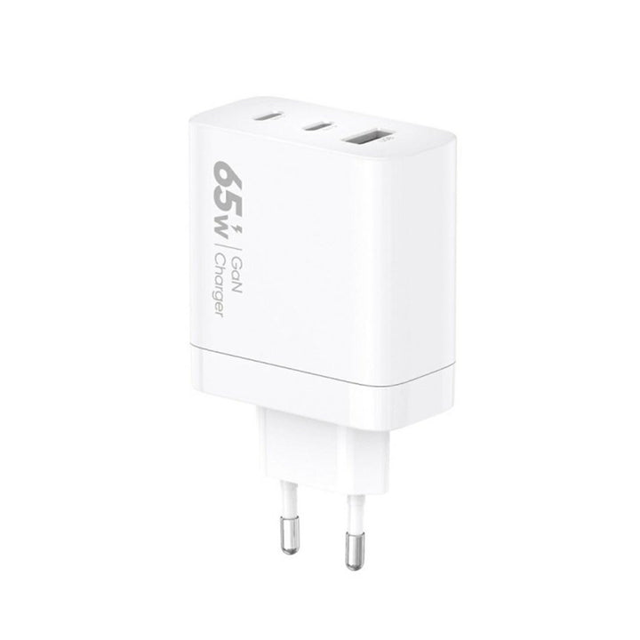 VIDVIE hálózati töltő, 3A, 65W, 2x USB-C, 1x USB, USB-C/USB-C kábel, PLE262