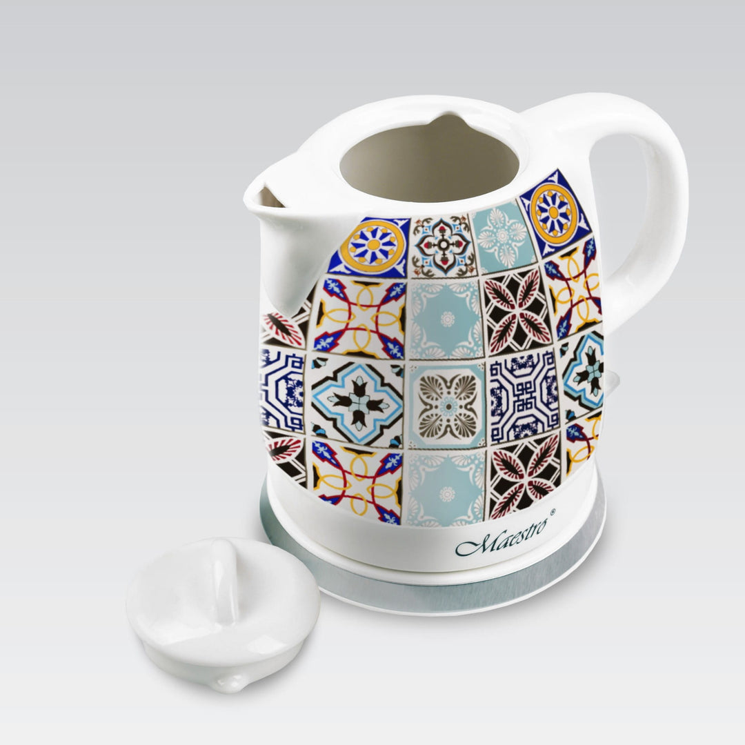 Maestro kerámia vízforraló, vezeték nélküli, 1200W, 1.5l űrtartalom, MR-066-Porto