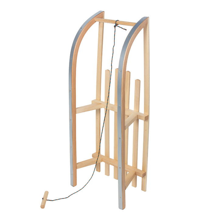 GreenBlue fa szánkó, klasszikus, zsinórral, 100 kg-ig, GB153