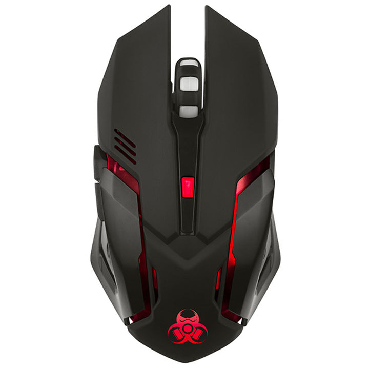 Tracer játékegér, vezeték nélküli, 500mAh akkumulátor, 3200 DPI, Gamezone Rocky RF Nano