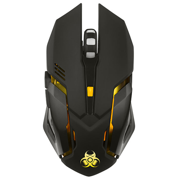 Tracer játékegér, vezeték nélküli, 500mAh akkumulátor, 3200 DPI, Gamezone Rocky RF Nano