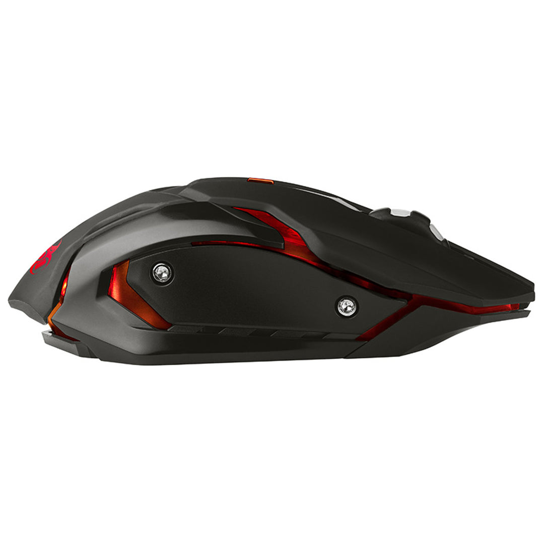 Tracer játékegér, vezeték nélküli, 500mAh akkumulátor, 3200 DPI, Gamezone Rocky RF Nano