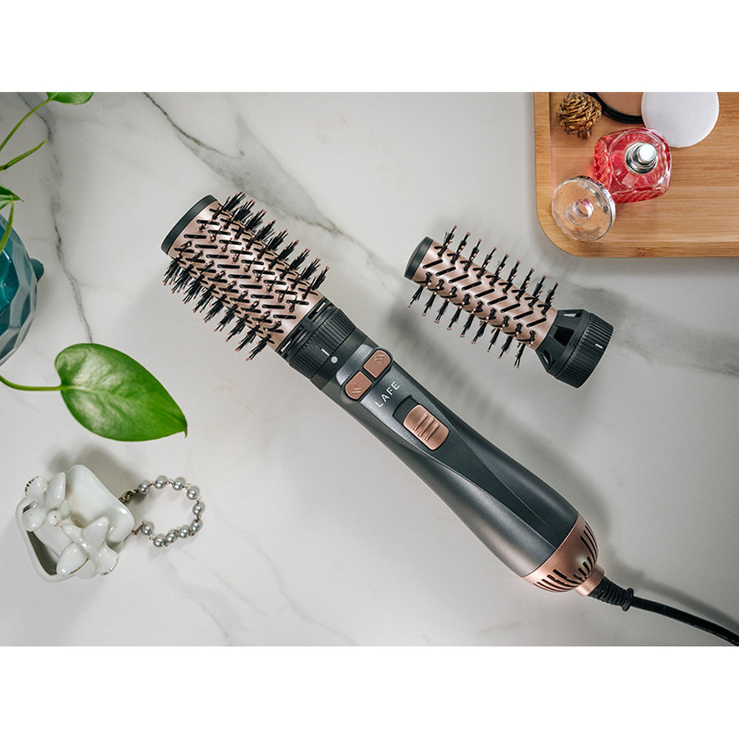 LAFE forgó hajsütővas/szárító, 2 sebesség, 3 hőfok, ionizáció, 1200W, Sleek és Shine Style