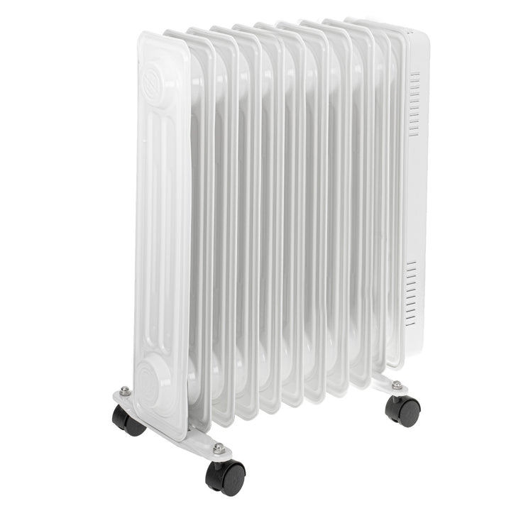 Adler olajfűtőtest, 11 lamellás, teljesítmény 2500W, 3 fűtési fokozat, fehér, AD 7817