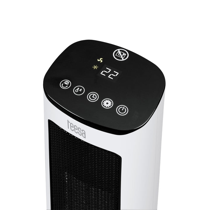 Teesa oszlopos fűtőventilátor, kandalló utánzat funkcióval, három üzemmóddal, két fűtési szinttel, távirányítóval, TSA8052