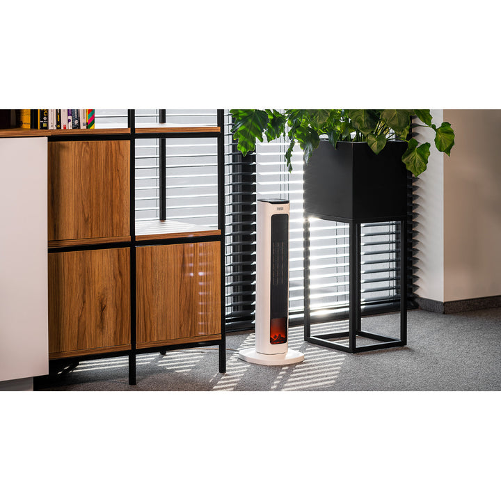 Teesa oszlopos fűtőventilátor, kandalló utánzat funkcióval, három üzemmóddal, két fűtési szinttel, távirányítóval, TSA8052