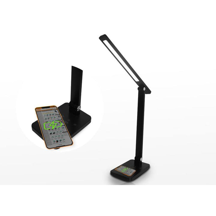 LTC irodai lámpa, LED 10W, három fényhőmérséklet, induktív töltés, érintőképernyő, LXL0099C