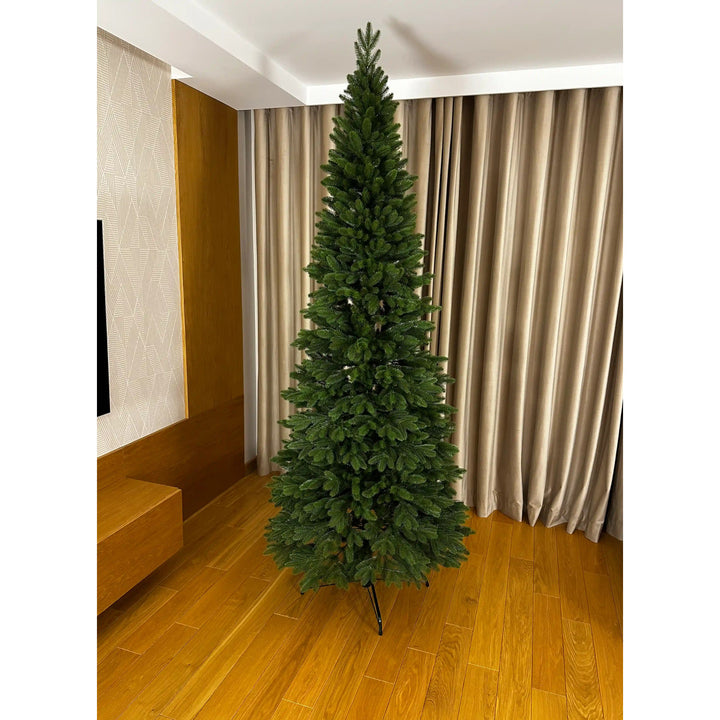 Mesterséges karácsonyfa, lucfenyő oszlop, PE ágak, magasság 240 cm