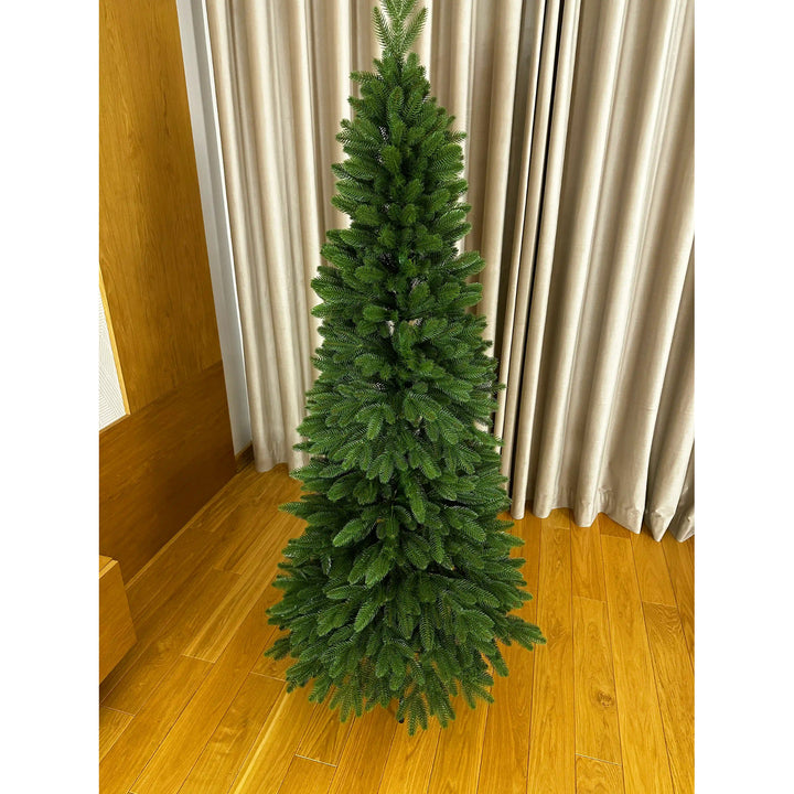 Mesterséges karácsonyfa, oszlopos lucfenyő, PE ágakkal, magasság 180 cm