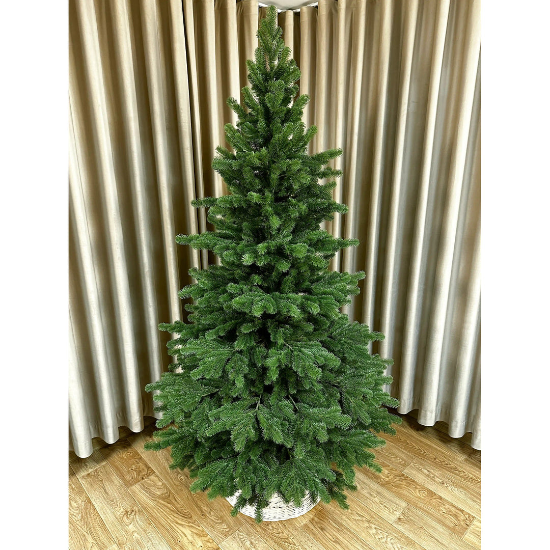 Mesterséges karácsonyfa, természetes fenyő, 100% PE, magasság 230 cm