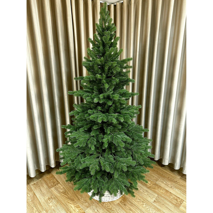 Mesterséges karácsonyfa, természetes fenyő, 100% PE, magasság 230 cm