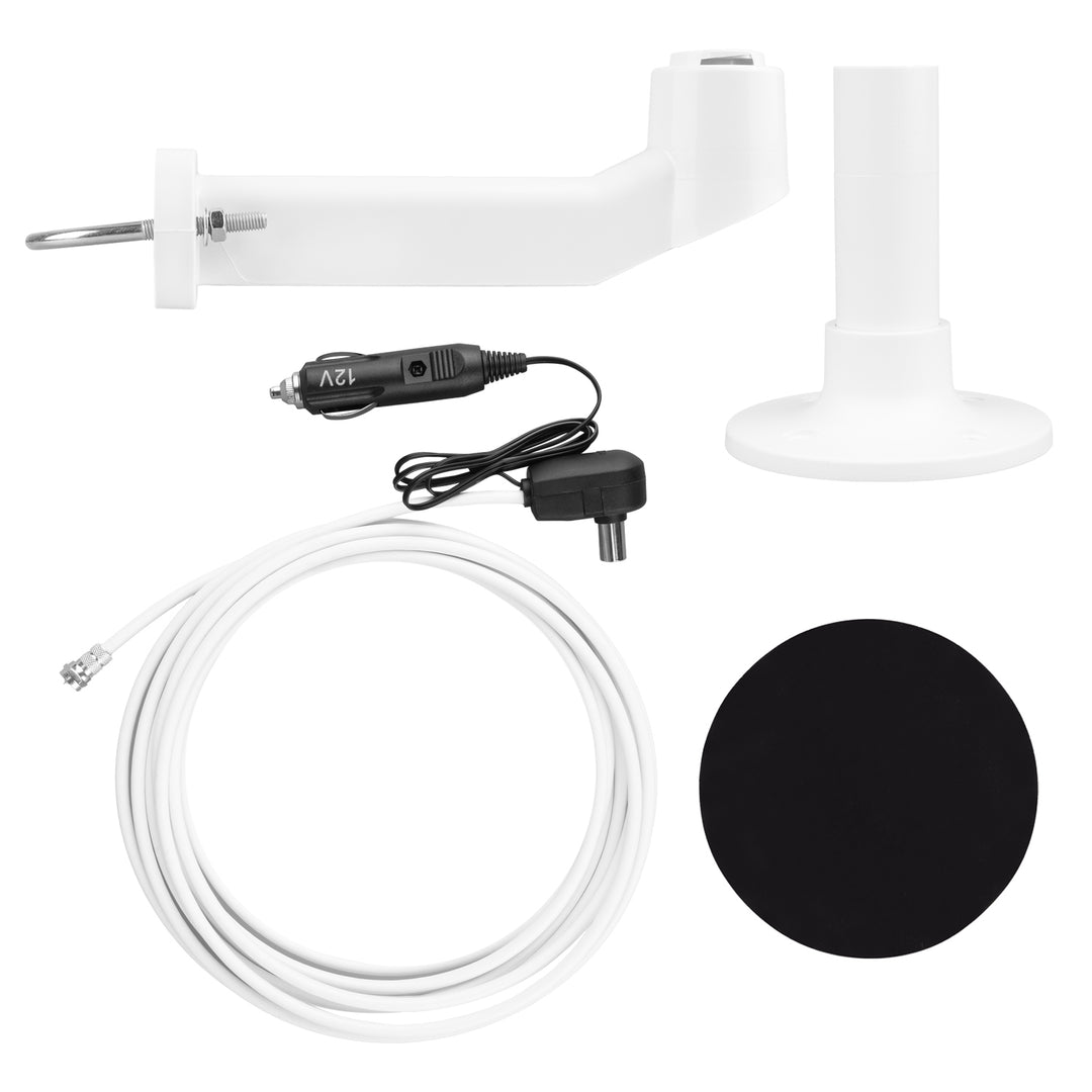 Maclean DVB-T/T2 HEVC Omni-direkcionális antenna, aktív, lakókocsi, 12V, MCTV-103