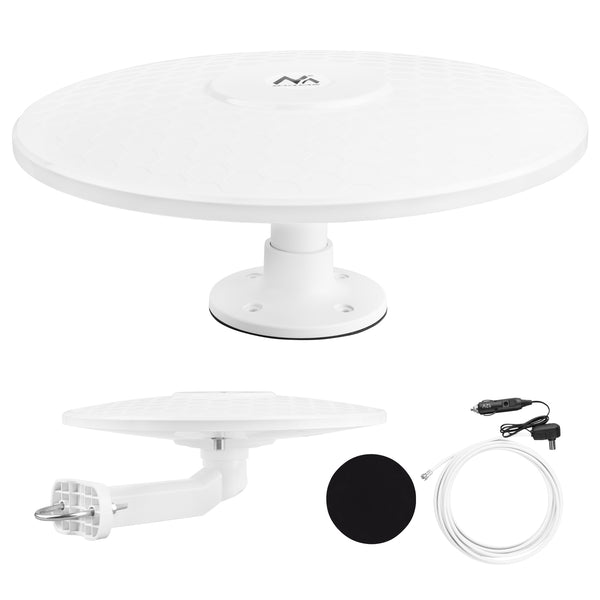 Maclean DVB-T/T2 HEVC Omni-direkcionális antenna, aktív, lakókocsi, 12V, MCTV-103