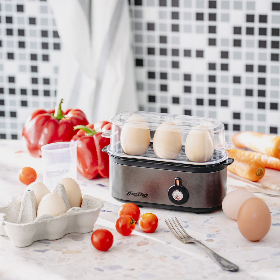 Mesko tojásfőző 3 tojásra, teljesítmény 210W, választható főzési fokozat, jelzőfény, MS 4485