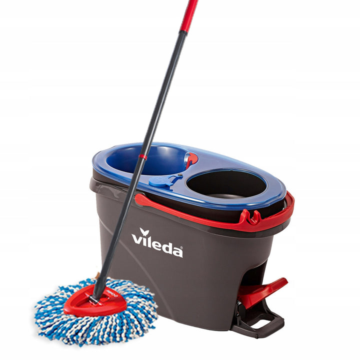 Vileda rotációs mop, két kamra, centrifugálási rendszer, összecsukható rúd, könnyű saroktisztítás, turbó H2prO + extra patron