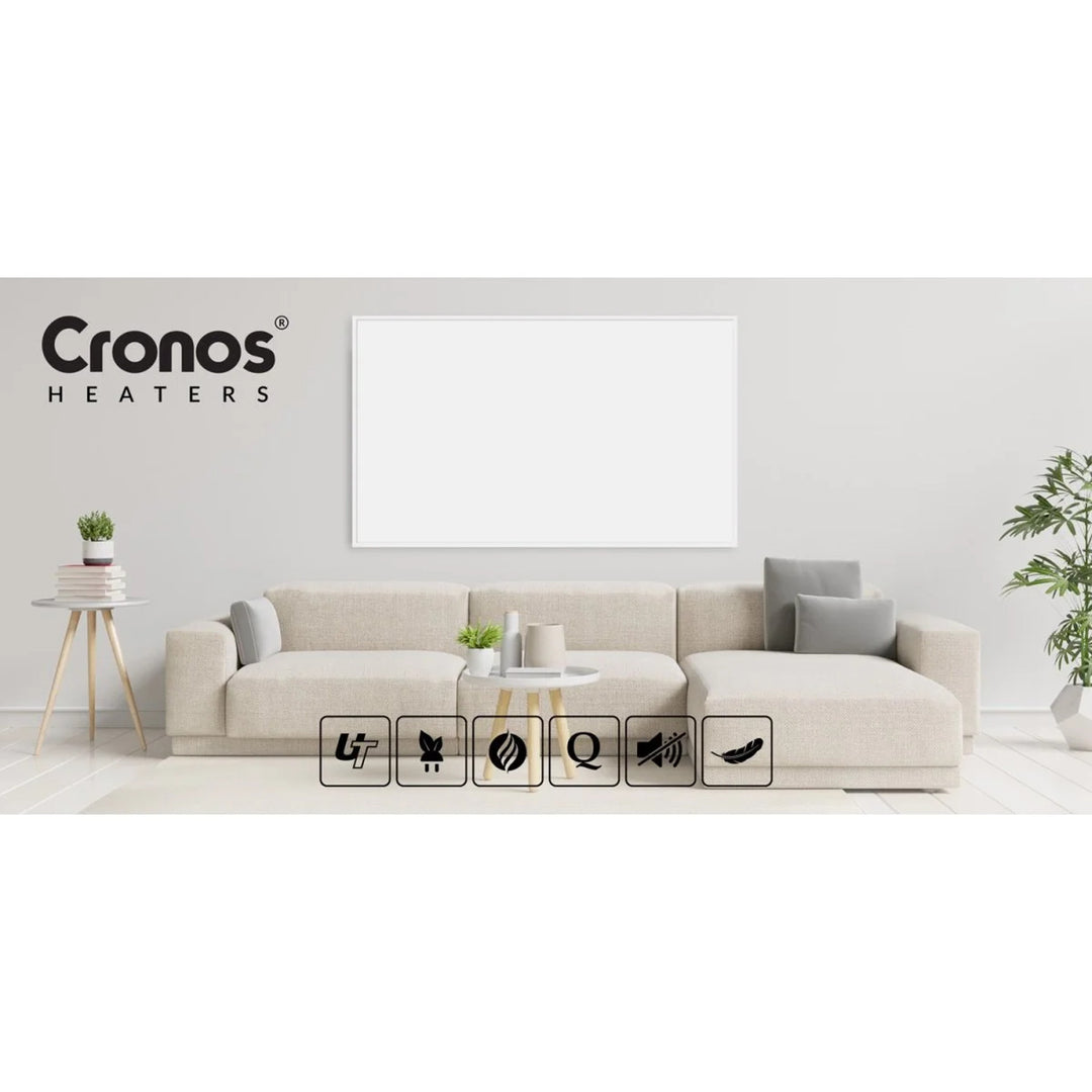 Cronos infravörös fűtőtest, 800W, matt felület, ultra-vékony, Carbon P800