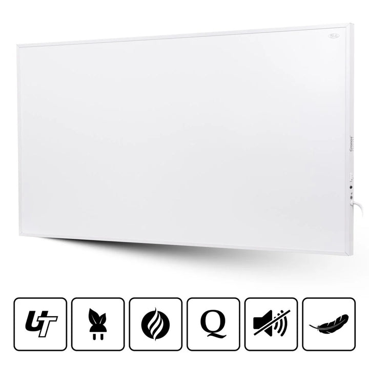 Cronos infravörös fűtőtest, 1000W, matt felület, ultra-vékony, Carbon P1000