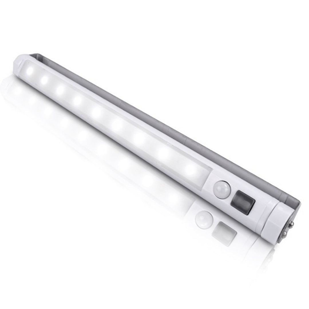Maclean LED konyhai lámpa, szekrény alatti 9 SMD, elemes, PIR szenzorral be/ki, MCE166 + 3x Varta Industrial LR6/AA R-06 elemekkel