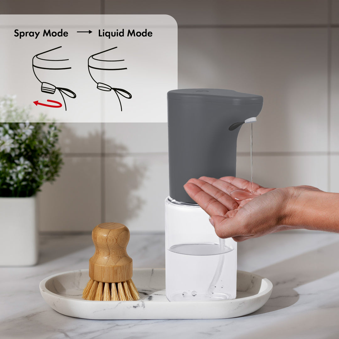 Promedix automata adagoló, adagoló tartály folyékony szappanokhoz, fertőtlenítő folyadékokhoz, 300ml, szürke, PR-540 GR + 4 db Varta Industrial AA akkumulátor