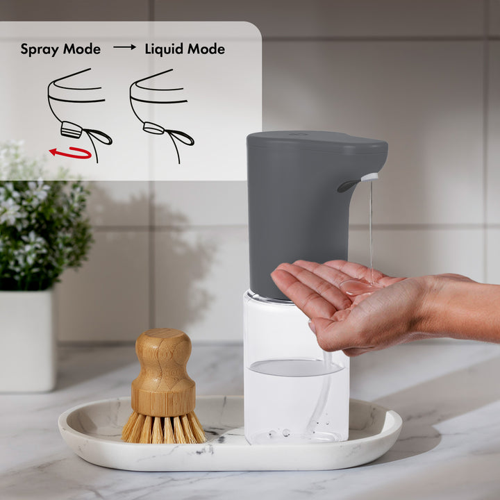Promedix automata adagoló, adagoló tartály folyékony szappanokhoz, fertőtlenítő folyadékokhoz, 300ml, szürke, PR-540 GR + 4 db Varta Industrial AA akkumulátor